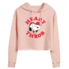 Juniors' Peanuts Snoopy Heartthrob Cropped Hoodie