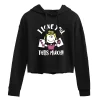 Juniors' Peanuts "Love This Much" You Cropped Graphic Hoodie