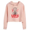 Juniors' Peanuts Pigpen "Love Is Messy" Cropped Hoodie