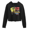 Juniors' SpongeBob Love Cropped Hoodie