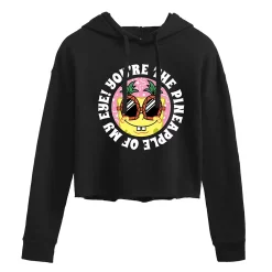 Juniors' SpongeBob "My Eye" Cropped Graphic Hoodie