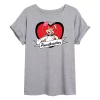 Juniors' SpongeBob Sandy "Heartbreaker" Oversized Graphic Tee