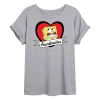 Juniors' SpongeBob "Heartbreaker" Oversized Graphic Tee