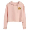 Juniors' USPS Cherub Stamp Cropped Hoodie