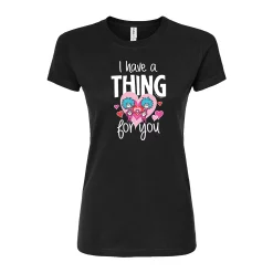 Juniors' Dr. Seuss "Thing For You" Fitted Graphic Graphic Tee