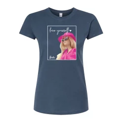 Juniors' Barbie "Love Yourself" Fitted Graphic Tee