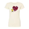 Juniors' Peanuts Floral Heart Graphic Tee