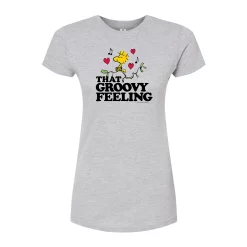 Juniors' Peanuts "The Groovy Feeling" Graphic Tee