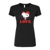 Juniors' Peaunts "Love" Graphic Tee