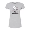 Juniors' Peanuts "Be Mine" Hug Graphic Tee