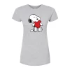 Juniors' Peanuts Snoopy Hug Graphic Tee