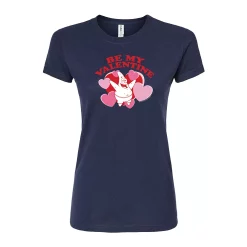 Juniors' SpongeBob "Be My Valentine" Patrick Fitted Graphic Tee