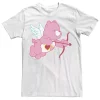 Juniors' Care Bears Love A Lot Bear Cupids Bow Graphic Tee